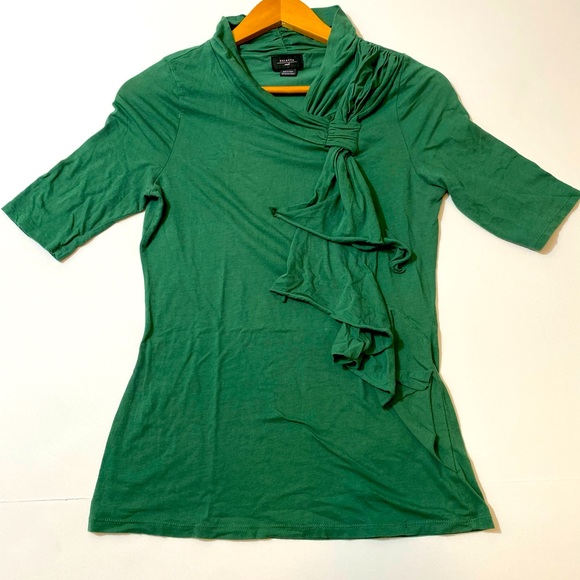 Anthropologie Tops - ❤️ 4 for $25❤️Anthropologie  Deletta Size Small Green S/S Top